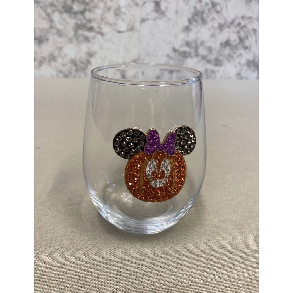 Minnie Rhinestone Stemless Wine Glass - Picture 3 of 5